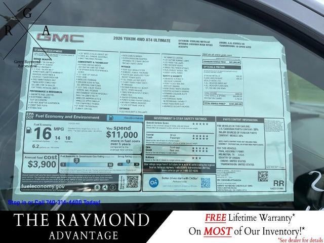 2026 GMC Yukon 4WD 4dr AT4 Ultimate