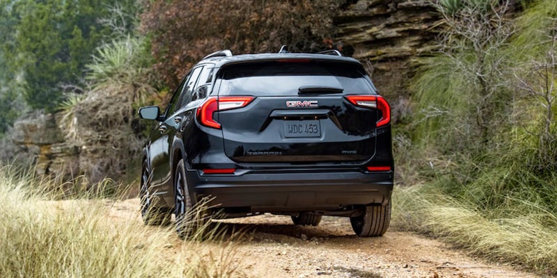 2022 GMC Terrain on Dirt Road